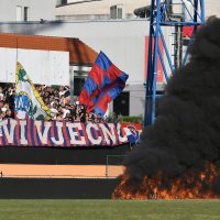 Šibenik - Hajduk, bakljada Torcide, požar, 25.5.2025.