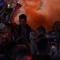 Rijeka, doček igrača na Korzu, proslava titule prvaka