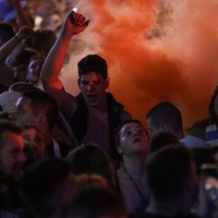 Rijeka, doček igrača na Korzu, proslava titule prvaka