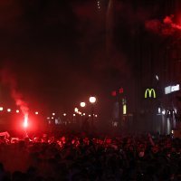 Rijeka, doček igrača na Korzu, proslava titule prvaka