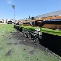 Šibenik: Stadion Šubićevac dan poslije utakmice HNK Šibenik - HNK Hajduk