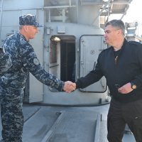 Predsjednik Milanović na raketnoj topovnjači “Dubrovnik”