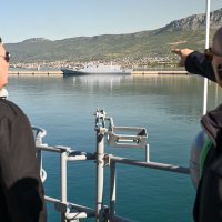 Predsjednik Milanović na raketnoj topovnjači “Dubrovnik”