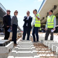 Tomašević u obilasku radova proširenja tramvajske zone