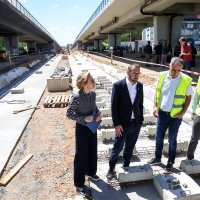 Tomašević u obilasku radova proširenja tramvajske zone