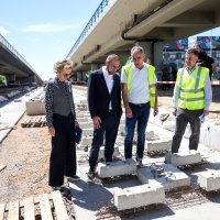 Tomašević u obilasku radova proširenja tramvajske zone