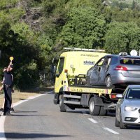 Sudar autobusa i osobnog automobila