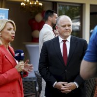 Atmosfera u stožeru Ivice Puljka i Ivane Ninčević Lesandrić