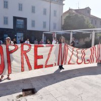 Molitva krunice i protuprosvjed u Šibeniku 7.6.2025.