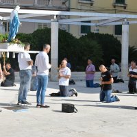 Molitva krunice i protuprosvjed u Šibeniku 7.6.2025.