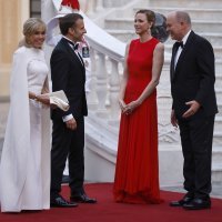 Princeza Charlene, princ Albert, Brigitte i Emmanuel Macron