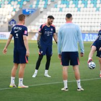 Hrvatska nogometna reprezentacija; trening Osijek 8.6.2025.