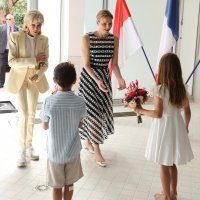 Princeza Charlene i Brigitte Macron