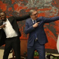Aleksandar Vučić se sastao s višestrukim olimpijskim prvakom Usainom Boltom
