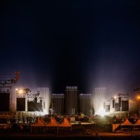 Svjetlosna proba na Hipodromu uoči Thompsonovog koncerta