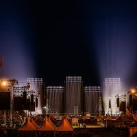 Svjetlosna proba na Hipodromu uoči Thompsonovog koncerta