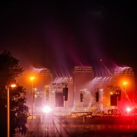 Svjetlosna proba na Hipodromu uoči Thompsonovog koncerta