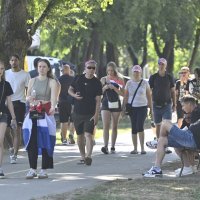 Atmosfera u fanzoni na Bundeku uoči Thompsonovog koncerta