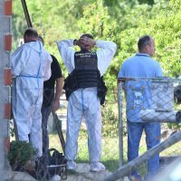 Policijski očevid na mjestu ubojstva u Pleškovcu