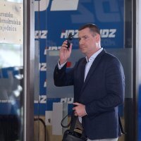 Mislav Herman dolazi na sjednicu predsjedništva HDZ-a