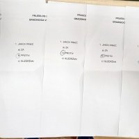 Listići u kojima se glasalo za Jakova Prkića kao predsjednika splitskog Gradskog vijeća