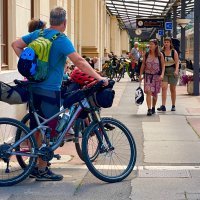 Vlak i bicikl, pedaliranje