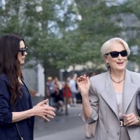 Anne Hathaway i Meryl Streep na setu filma 'Vrag nosi Pradu 2'