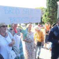 Prosvjed građana protiv dolaska broda Moby Drea s azbestom u Brodosplit