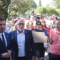 Prosvjed građana protiv dolaska broda Moby Drea s azbestom u Brodosplit
