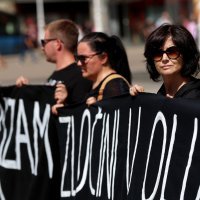 Antiratna akcija na glavnom Trgu povodom 30. godišnjice VRO Oluja