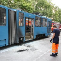 Zapalio se tramvaj u Zagrebu
