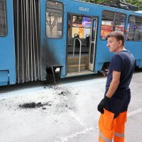 Zapalio se tramvaj u Zagrebu