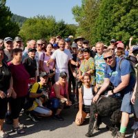 Babiš i psi na planinarenju