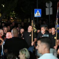 Prosvjed branitelja u Benkovcu