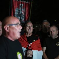 Prosvjed branitelja u Benkovcu