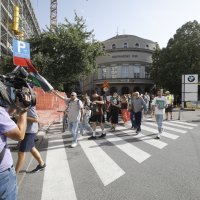 Prosvjedna šetnja HND-a i SNH za solidarnost s kolegama u Gazi