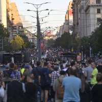 Beograd: Komemorativna šetnja povodom 10 mjeseci od pada nadstrešnice na željezničkoj stanici u Novom Sadu