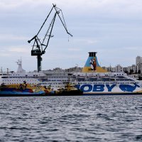 Tegljenje Moby Drea iz brodogradilista Brodosplit