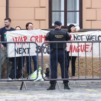 Propalestinski prosvjedi ispred Banskih dvora