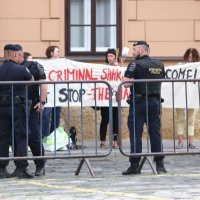 Propalestinski prosvjedi ispred Banskih dvora