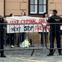 Propalestinski prosvjedi ispred Banskih dvora