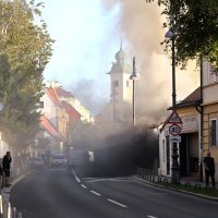 Na dvorišnoj zgradi na Kaptolu izbio je požar