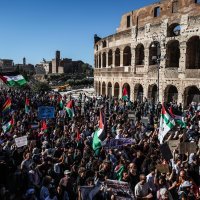 Prosvjed u Rimu u znak podrške Palestini
