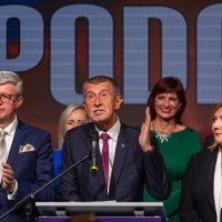 Andrej Babiš slavi pobjedu stranke ANO na češkim izborima