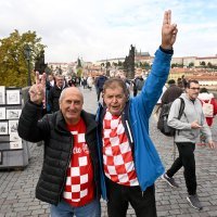 Hrvatski navijači u Pragu, Češka - Hrvatska, kvalifikacije za SP, 9.10.2025.