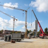 Postavljen prvi stup tribine novog stadiona u Kranjcevicevoj