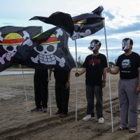 Zastava One piece na prosvjedima diljem svijeta