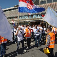 Mirni prosvjed Nezavisnog sindikata pomoraca putničkih brodova Hrvatske