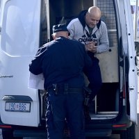 Leon Lučić, privođenje na Županijski sud u Velikoj Gorici