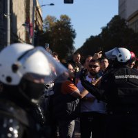 Sukob ispred skupštine u Beogradu